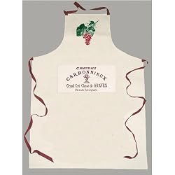 Chateau Carbonnieux Grand Cru Classe de Graves label canvas Sommelier Wine Steward Apron French