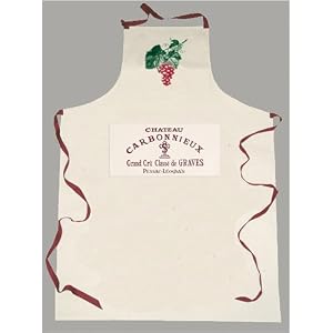 Chateau Carbonnieux Grand Cru Classe de Graves label canvas Sommelier Wine Steward Apron French