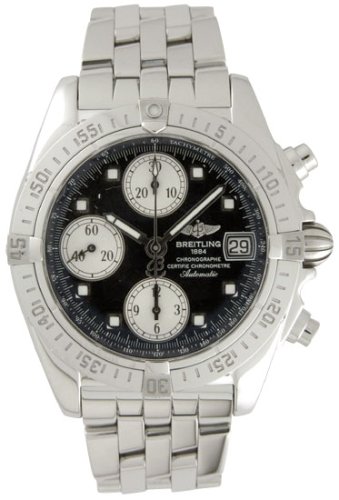 Breitling Windrider Chrono Cockpit Steel Black Mens Watch A1335812-B7-361A