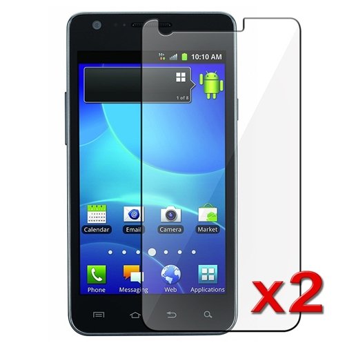 2x Samsung Galaxy S2 S 2 II AT&T SGH-i777 Premium Clear LCD Screen Protector ...