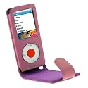 Premium Purple Flip Leather Case for Apple ipod Nano Chromatic 8GB, 16GB 4G (4th Generation)