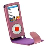 Premium Purple Flip Leather Case for Apple ipod Nano Chromatic 8GB, 16GB 4G (4th Generation)