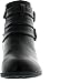 Top Moda CL-14 Women's Buckle Straps Stacked Low Heel Ankle Booties