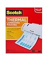 Scotch Thermal Laminating Pouches, 8.9 x 11.4-Inches, 3 mil thick, 100-Pack (TP3854-100)