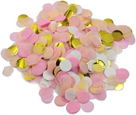 Parmay 18mm Pink Gold Party Toss Confetti for Wedding Pack of 12000