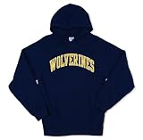 Michigan Wolverines Classic Hooded Pullover Sweatshirt with Arch