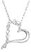10k Choice of White or Yellow Gold Diamond Journey Heart-Shaped Pendant (1/6 cttw, H-I Color, I3 Clarity)