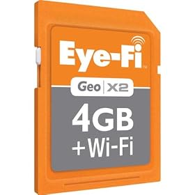 Memory- SD- Full Size/SDHC-Eye-Fi Geo X2 4GB WiFi SDHC Memory Card