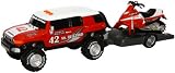 Toystate Road Rippers Light And Sound Sport Trailer: Toyota FJ Cruiser With Snowmobile