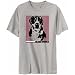 T-SHIRT SILVER GRAY  GREATER SWISS MOUNTAIN DOG - DOG BLESS AMERICA - GRAPHIC COLOR TEE 
