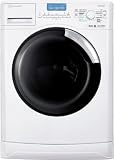 Bauknecht WA UNIQ 814 ST Ecostyle Waschmaschine / AAB / A-30% / 8 kg / 1400 UpM / 1.04 kWh / Gerät weiß / Bullauge schwarz / Steam-Technologie / EcoTopTen