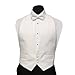 White Pique Vest & Bow Tie