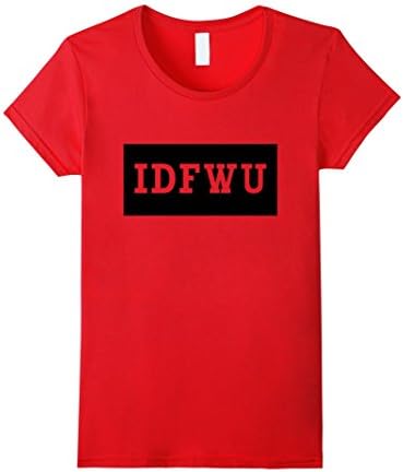Women's IDFWU T-shirt To Match Retro Air Jordans 4 5 6 7 10 11 12 13 Medium Red