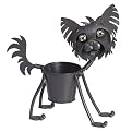 Yorkie Dog Metal Planter&nbsp;