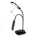 LED Concepts® 26 LED Dimmable Desk Lamp - Touch -Sensitive Design -Cordless Option - 3 Different Light Settings - Great for Night Time Reading, Work, Studying, or Accent Lighting Perfect for Any Room (Black)