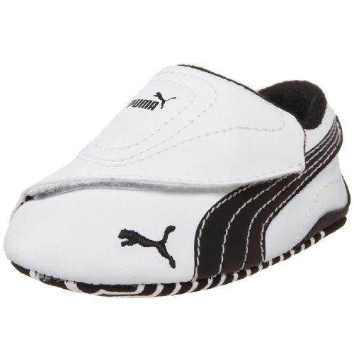 PUMA Infant/Toddler Drift Cat II L LW Crib Crib Shoe,White/Black,5 M US Toddler