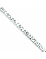 Sterling Silver Polished 3.7mm Curb Chain