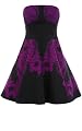 Lace Print Prom Dress
