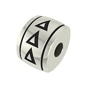 Delta Delta Delta Barrel Sorority Bead Fits Most Pandora Style Bracelets Including Pandora Chamilia Biagi Zable Troll and More. High Quality Bead in Stock for Immediate Shipping