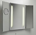 Atlas Triple Aspect Mirror C/W Shaver Socket - Ip21