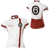Twin Six Vixen 3/4-Zip Jersey - Short-Sleeve - Women's White/Red/Black, L