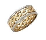 Image of 9ct 6mm 2 Tone Celtic Ring