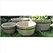 Round Shallow Cedar Barrel (Set of 4 ) Color: Antique Gray