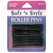 Soft 'N Style Black Carded Roller Pins (Pack of 12)