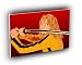 Kill Bill Cartoon Sword Defense Canvas Large A1