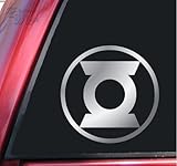 Green Lantern Symbol #2 Vinyl Decal Sticker - Shiny Chrome