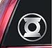 All Products : Green Lantern Symbol #2 Vinyl Decal Sticker - Shiny Chrome