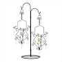 Crystal Drop Candle Holder Vintage Hanging With Stand