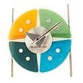 George Nelson Glass Table Clock - 7 x 7 x 2"