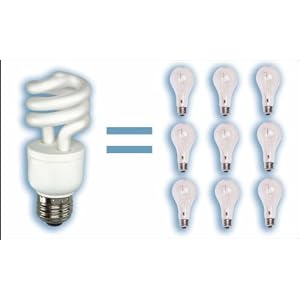 24 Pack Compact Fluorescent CFL Lamps Light Bulbs 23W=100W Energy Saving Smart 1600 Lumens... by Lights of America