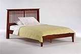 Solstice Queen Platform Bed w/ Cherry Finish
