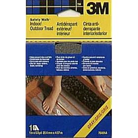 3M 7646NA Safety-Walk Gray Indoor Outdoor Tread 1-by-180-Inch Roll by 3M