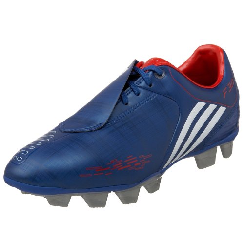 adidas Women's F30 i TRX Firm Ground Soccer Cleat,Royal/White/Red,6 M