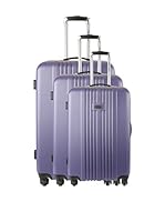 Travel One Set de 3 trolleys rígidos New Delhi (Morado)