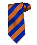 Florida Tie University of Florida Orange and Blue Striped Silk Necktie