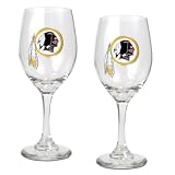 Washington Redskins Set of 2 Wine Glasses