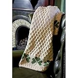 Merino Wool Shamrock Throw - Made in IRELAND - New