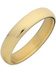 14 Karat Yellow Gold Bold Polished Wide Round Slip-On Bangle (15.5mm, size 7.75)