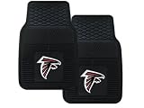 A Set of 2 NFL Universal Fit Front All-Weather Floor Mats - Atlanta Falcons