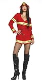 CLEARANCE Red Hot Firefighter Costume ONLY HERE with Optional Stockings (Hat/boots not included)