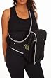 Hemp Backpack Sling - Black with Gray Trim, Waterproof