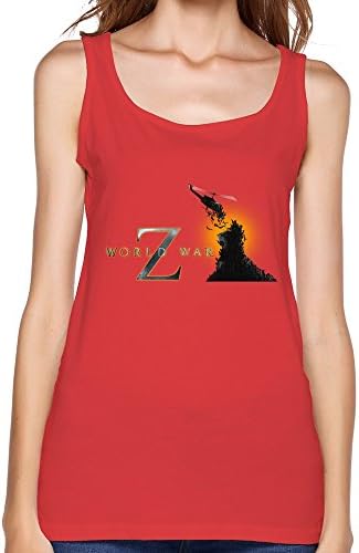 WANXIN Women's World War Z Tops Size XXL Red