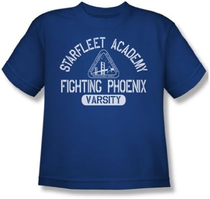Star Trek - Varsity Youth T-Shirt In Royal, Size: Medium, Color: Royal