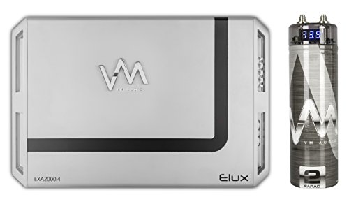 VM Audio EXA2000.4 2000W 4 Channel Amplifier Amp with 2.0 Farad Capacitor
