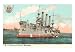 USS Armored Cruiser Brooklyn Art Poster Print, 18x13