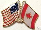 The USA Canada Pin with Friendship and Unity Between These 2 Great Countries Sharing a Long Undefended Border - Children of a Common Mother From Canada 2 Pins for Just $10